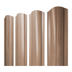 Штакетник Круглый фигурный 0,45 Print Elite Honey Wood TwinColor