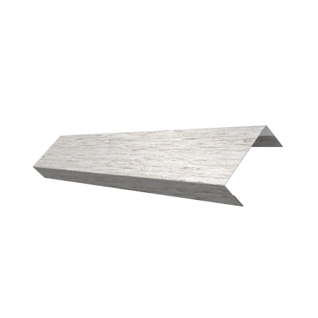 Ламель лицевая 50 забора жалюзи Texas 0,45 Print Elite с пленкой Snow Wood TwinColor