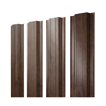 Штакетник Прямоугольный с прямым резом 0,45 Print-Double Elite Antique Wood