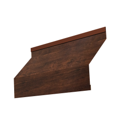 Ламель забора жалюзи Milan new 0,45 Print Premium с пленкой Cherry Wood Dark FTC