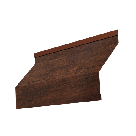 Ламель забора жалюзи Milan new 0,45 Print Premium с пленкой Cherry Wood Dark FTC