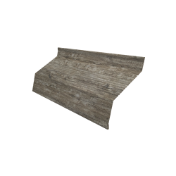 Ламель забора жалюзи Milan new gofr 0,45 Print Elite с пленкой Nordic Wood TwinColor