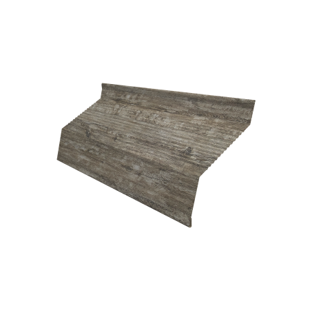 Ламель забора жалюзи Milan new gofr 0,45 Print Elite с пленкой Nordic Wood TwinColor