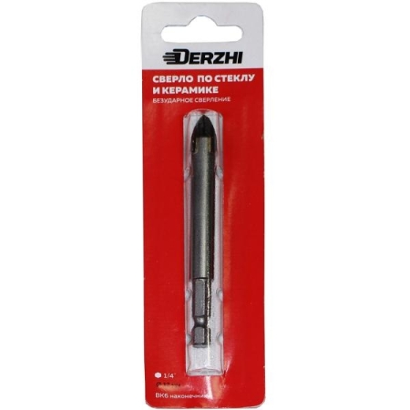 Сверло DERZHI по стеклу и керамике 12мм