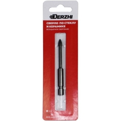Сверло DERZHI по стеклу и керамике 5мм
