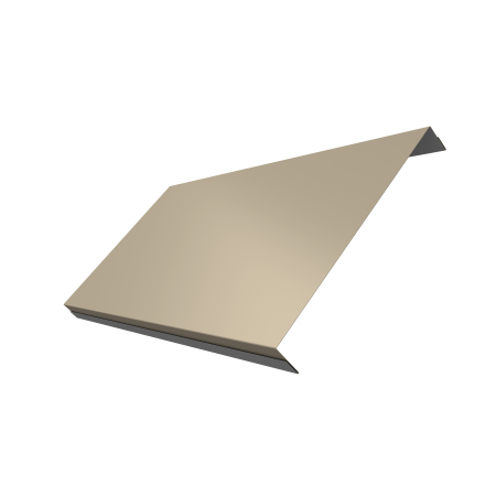 Ламель обратная 200 забора жалюзи Texas 0,5 Satin с пленкой RAL 1015 светлая слоновая кость