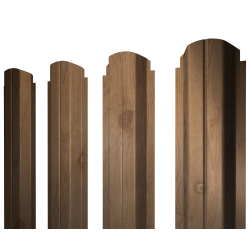 Штакетник П-образный А фигурный 0,45 Print Premium Pine Wood Fresh