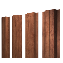Штакетник П-образный A с прямым резом 0,45 Print Premium Rowan Wood Intense FTC