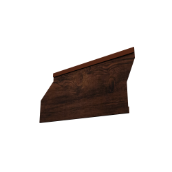 Ламель забора жалюзи Milan Slim 0,45 Print Elite с пленкой Cherry Wood TwinColor