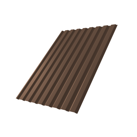 Профнастил С-20 6*1,15 8017 (шоколадный) 0,45 мм