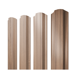 Штакетник Прямоугольный фигурный 0,45 Print Elite Honey Wood TwinColor