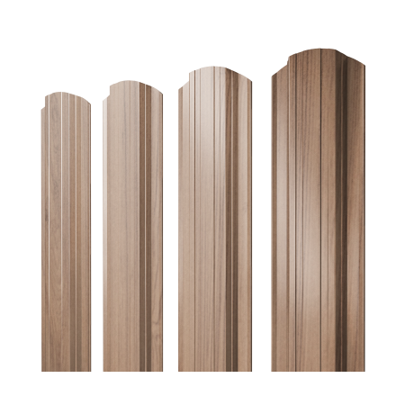 Штакетник Прямоугольный фигурный 0,45 Print Elite Honey Wood TwinColor