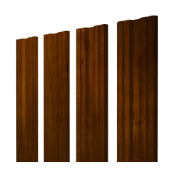 Штакетник Twin с прямым резом 0,4 Print Premium Golden Wood Intense FTC
