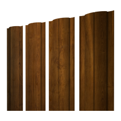 Штакетник Круглый с прямым резом 0,45 Print-Double Elite Golden Wood