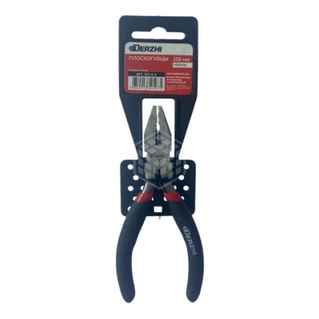 Мини плоскогубцы DERZHI 115 мм ПВХ рукоять 727-4-3