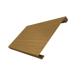 Ламель лицевая 200 забора жалюзи Texas 0,45 Print Elite с пленкой Honey Wood TwinColor