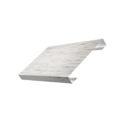 Ламель лицевая 150 забора жалюзи Texas 0,45 Print Elite с пленкой Snow Wood TwinColor