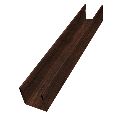Стойка жалюзи Milan Slim 0,45 Print-double Premium Cherry Wood Dark F (3м)