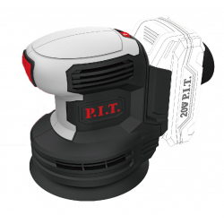 Аккум.эксцентриковая шлифмашина P.I.T. PDS20H-125A SOLO (20В,125мм,6000-11000м/мин,коробка)
