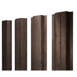 Штакетник П-образный A с прямым резом 0,45 Print Premium Almond Wood Fresh