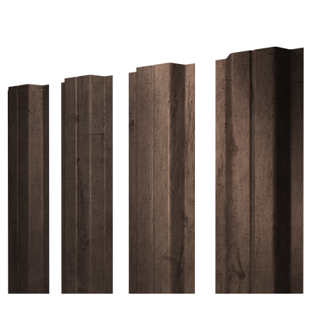 Штакетник П-образный A с прямым резом 0,45 Print Premium Almond Wood Fresh