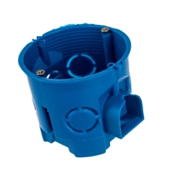 Коробка установочная для полых стен d65х45 синяя блочная