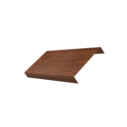 Ламель обратная 150 забора жалюзи Texas 0,45 Print Premium с пленкой Golden Wood Fresh TwinColor