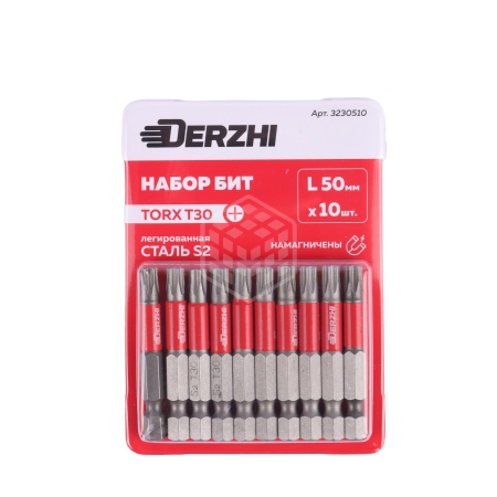 Бита TORX T30 L-50мм DERZHI, сталь 3230510