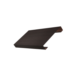 Ламель лицевая 125 жалюзи Texas 0,45 Print Elite с пленкой Coffee Wood TwinColor 1.49