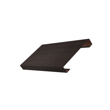 Ламель лицевая 125 жалюзи Texas 0,45 Print Elite с пленкой Coffee Wood TwinColor 1.49