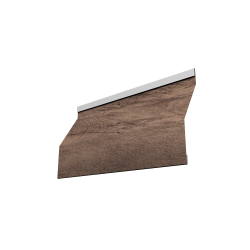 Ламель забора жалюзи Milan Slim 0,45 Print Premium Almond Wood Fresh
