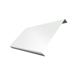 Ламель обратная 200 забора жалюзи Texas 0,5 Satin с пленкой RAL 9003 сигнальный белый