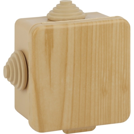 Коробка распаячн. открытой установки 80*80*50мм с гермовводами