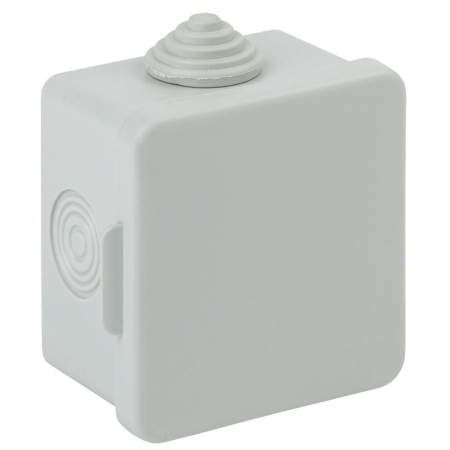 Коробка распаячн. открытой установки 65*65*50мм с гермовводами