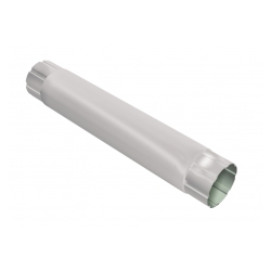 Труба круглая 1м Optima 125мм RAL 9003