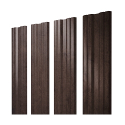 Штакетник Twin с прямым резом 0,45 Print Elite Antique Wood TwinColor