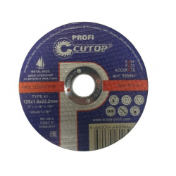 Диск отрезной по металлу и нержавеющей стали Cutop Profi 125*1,6*22.2мм