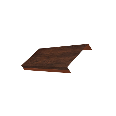 Ламель обратная 125 забора жалюзи Texas стартовая/финишная для калиток и ворот 0,45 Cherry Wood Dark