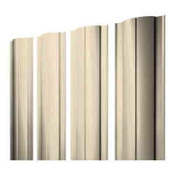 Штакетник Круглый с прямым резом 0,45 Print Elite Milky Wood TwinColor