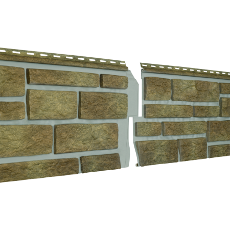 Сайдинг виниловый Stone-House S-Lock ТАГАНАЙ Вулканический (прокрашенный шов) 0,29*1,95 15 шт./уп.