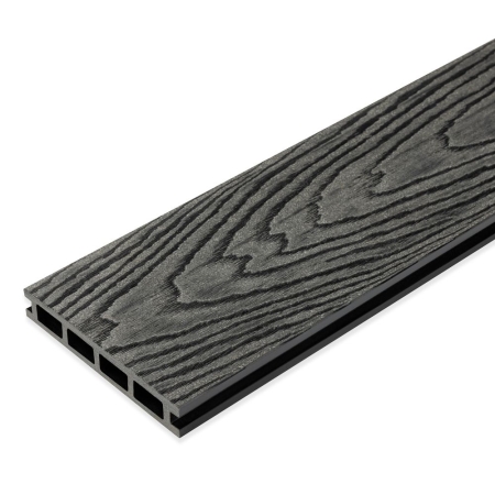 Террасная доска ArtDeco 3D 25x150x4000мм (Графит) S- 0.6 м2