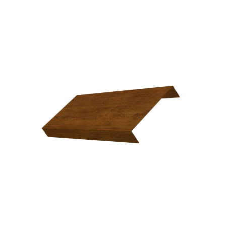Ламель обратная 125 забора жалюзи Texas 0,45 Print-Double Elite с пленкой Golden Wood