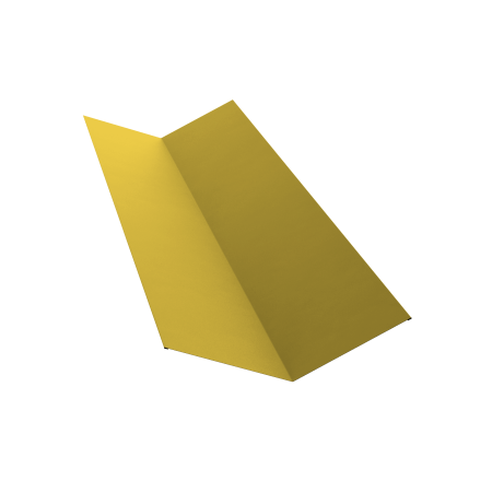 Конёк прямоугольный 2 м Ral 1018 (145х145) (Желтый) 0,45 мм