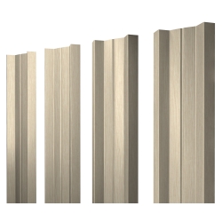 Штакетник М-образный А с прямым резом 0,45 Print Elite Milky Wood TwinColor