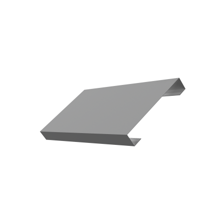Ламель лицевая 125 забора жалюзи Texas 0,5 Satin с пленкой RAL 9006 бело-алюминиевый