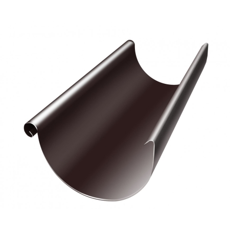 Желоб полукруглый Optima 125мм 3м RAL 8017 Matt