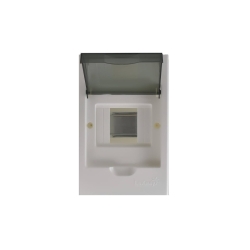LUXRAY  бокс с прозрачной крышкой ЩРН-П-4 наруж. уст. IP40