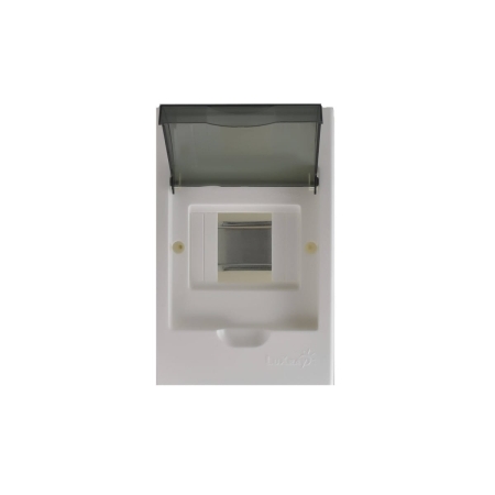 LUXRAY  бокс с прозрачной крышкой ЩРН-П-4 наруж. уст. IP40
