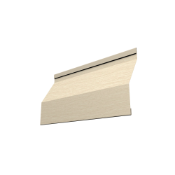 Ламель забора жалюзи Milan Slim 0,45 Print Elite с пленкой Milky Wood TwinColor