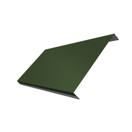 Ламель обратная 200 забора жалюзи Texas 0,5 Satin Matt TX RAL 6020 хромовая зелень